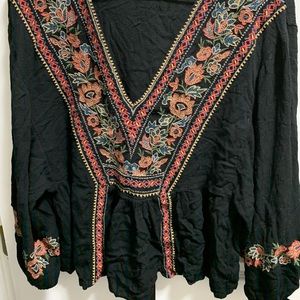 Peasant Top - Embroidered